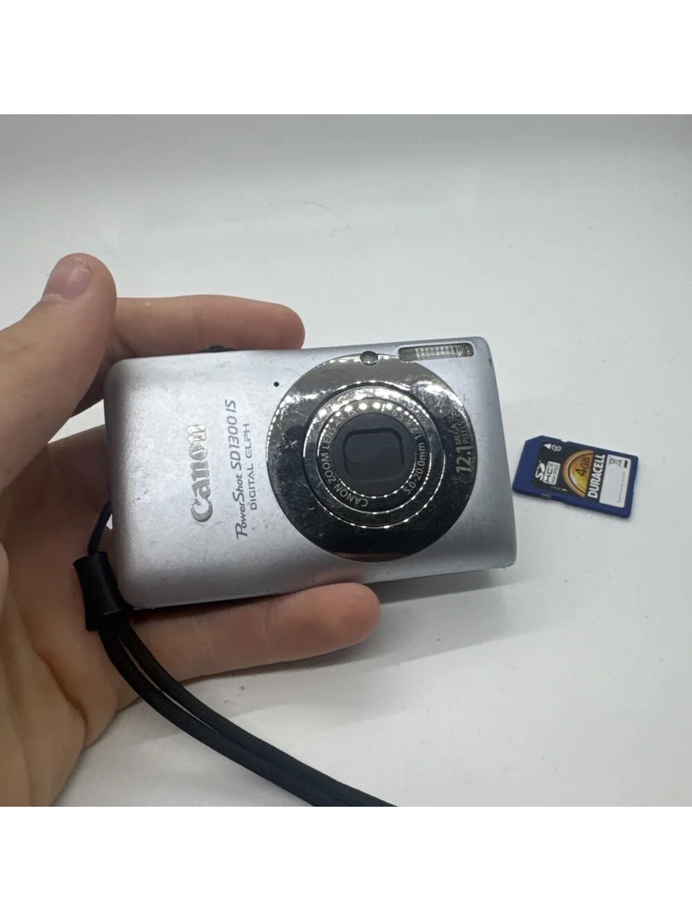 Canon PowerShot SD1300 IS 12.1MP Compact Digital Camera Tested Works W/ SD READ